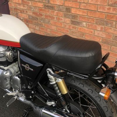 ロイヤルエンフィールドcontinentalGT650用　バイクシート コンチネンタルGT 650 アルミ シートカウル ポリッシュ ロイヤル