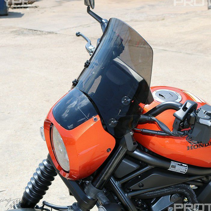 レブル1100SE 25- ウインドシールド スクリーン T-REXレーシング | バイクカスタムパーツ専門店 モトパーツ(MOTO PARTS) T*様 T-REXレーシング　レブル1100t ウインドシールド