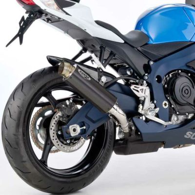GSX-R750/-R600 11-20 S1R ブラックカーボン スリップオンマフラー Two