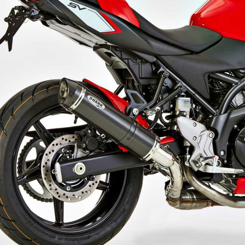 SUZUKI SV650 Dukeve カーボンファイバー マフラー本体 webike_24170065