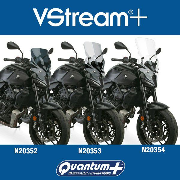 ヤマハ MT-07 25- VStream+ ショート スクリーン ウインドシールド