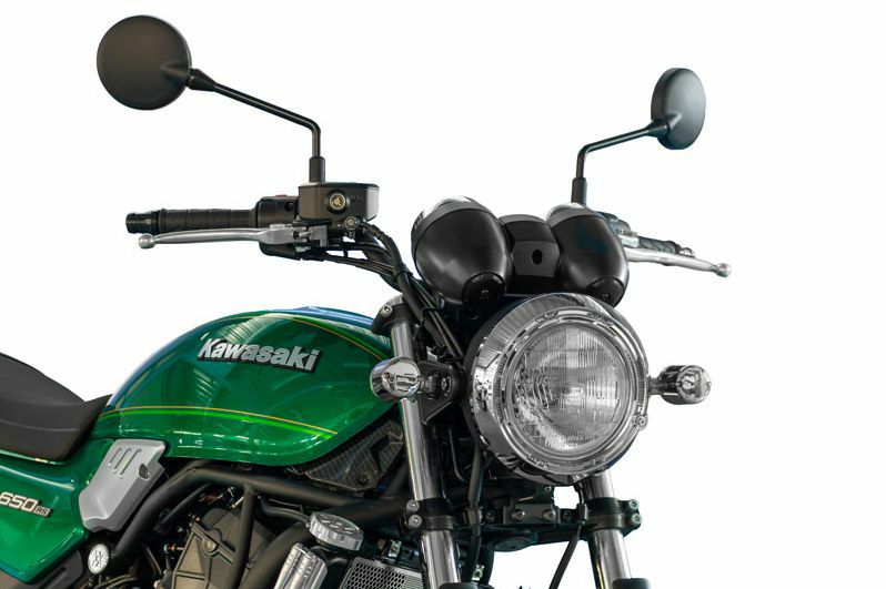 【カワサキ】z650rs 純正ヘッドライト Z900RS & Z650RSのヘッドライト下にKAWASAKI純正エンブレムが