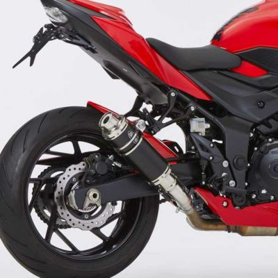GSX750マフラー M4 Exhaust GSX-R750 2011-2025 GPスリップオンブラックマフラー