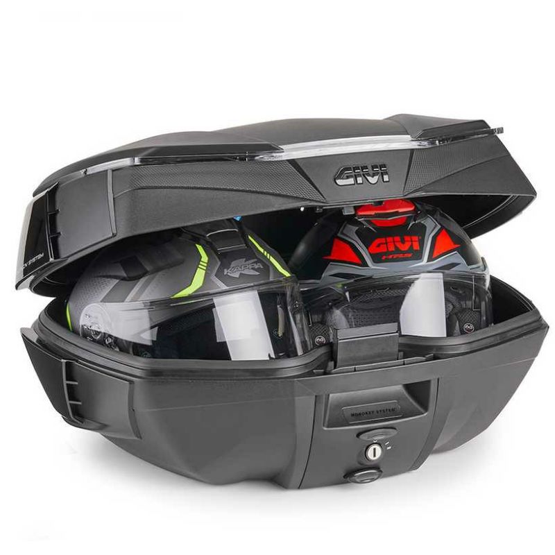 GIVI トップケース ブラック カーボン調 GIVI V49N AIR モノキー トップケース 49L ブラック/スモーク