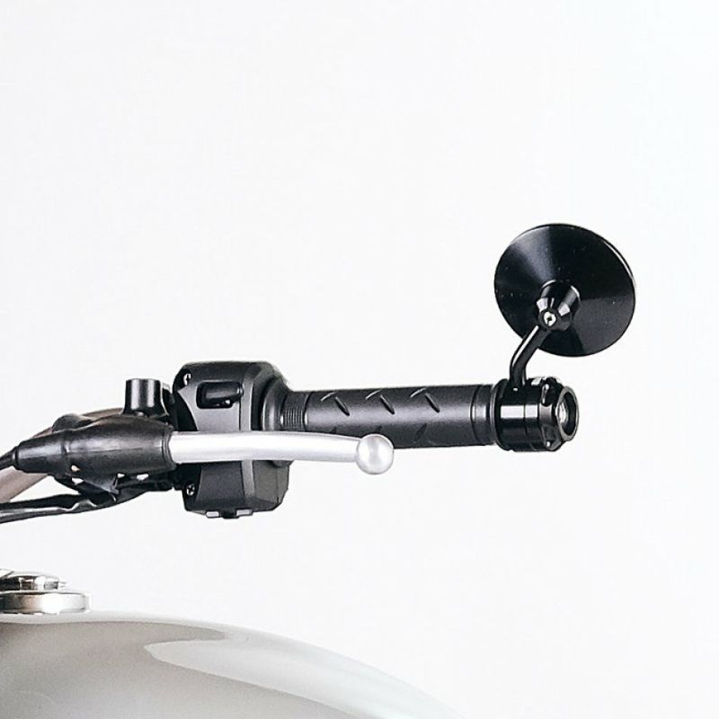 ロイヤルエンフィールドベア650/ホンダ GB350S等 汎用バーエンドミラー