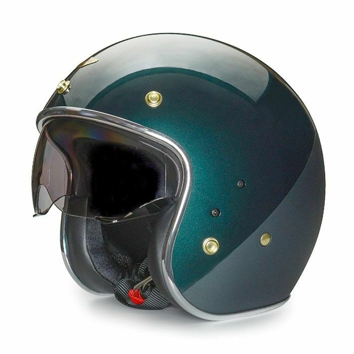 BRIANシリーズ インナーバイザー ジェットヘルメット グリーン feture