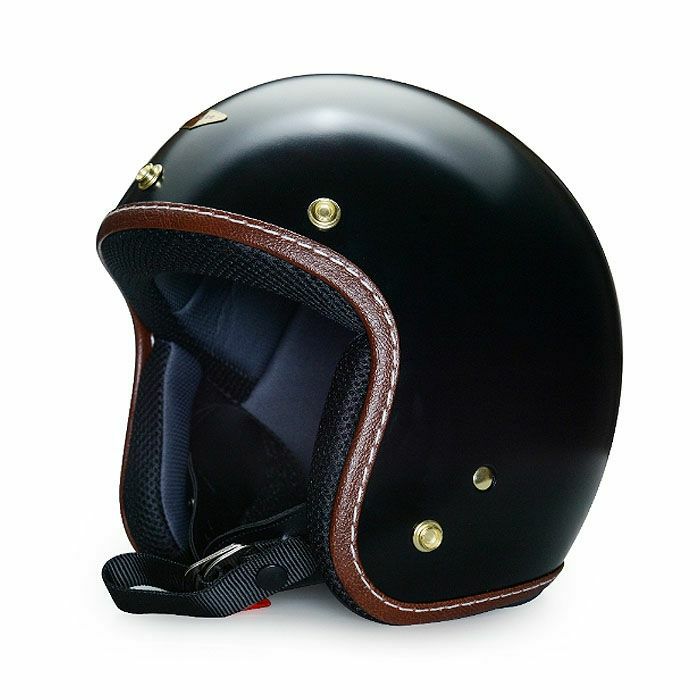 SHM Genuine ジェットヘルメット ブラック | バイクカスタムパーツ専門