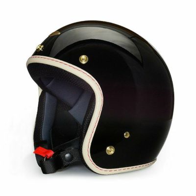 SHM ハンドステッチ ジェットヘルメット Lot-101 アイボリー/ブラウン