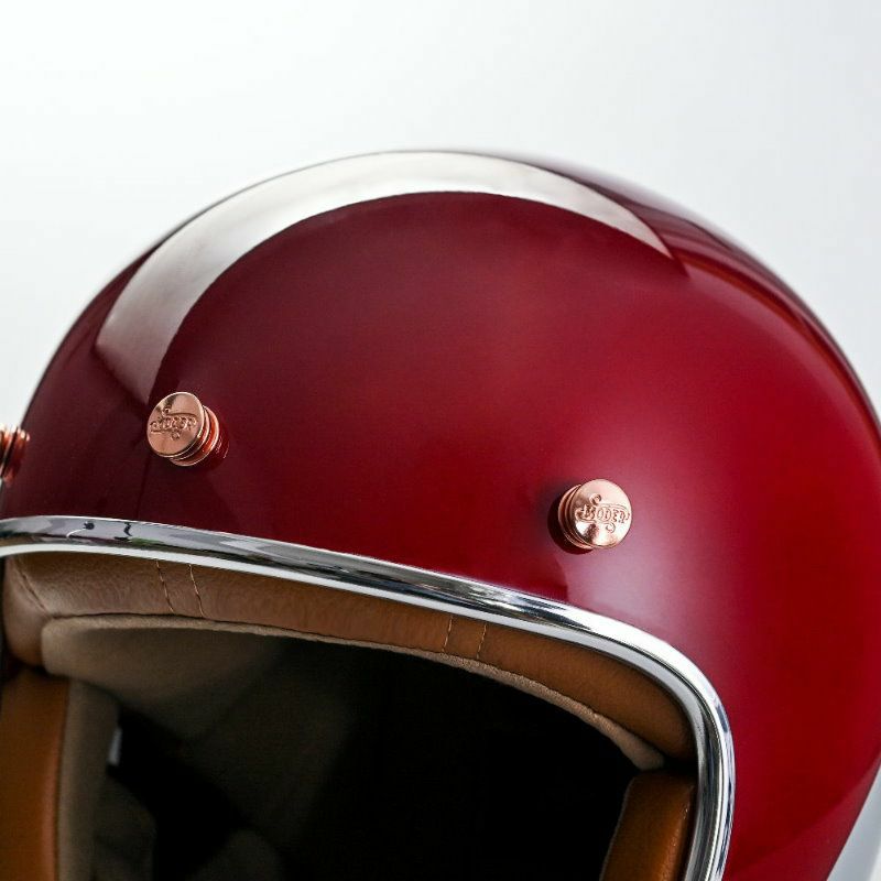 y.m 最終値下げ！アロン MODER ARONシリーズ ジェットヘルメット ビンテージレッド feture