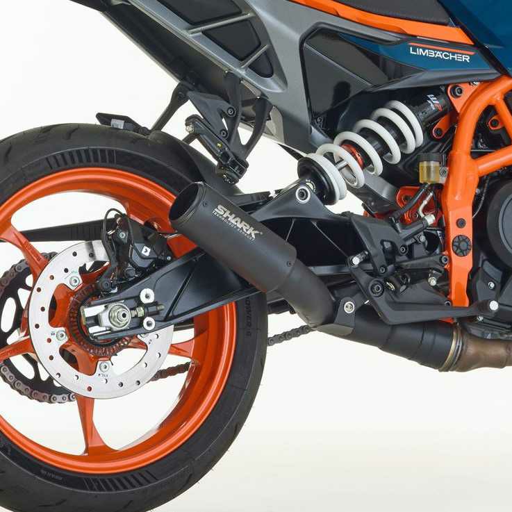 KTM 390 SMC-R (2025-) スリップオンマフラー RCT ブラックステンレス