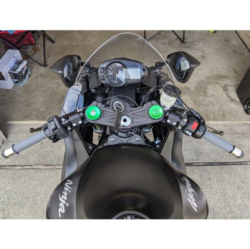 カワサキンニンジャZX-6R 13- 35mmライズ サイドマウント